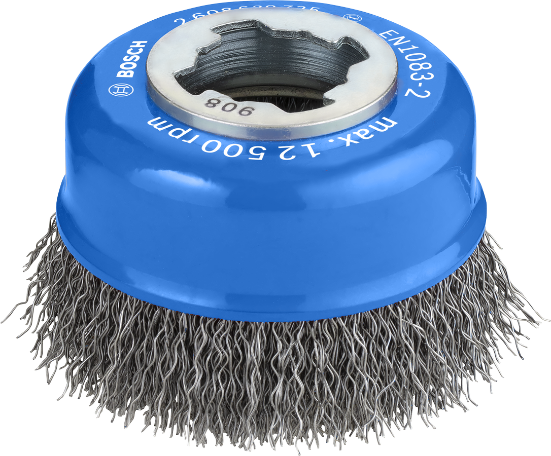 Bosch PRO Metal clean X-Lock Cup Brush, 75mm wire.