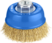 Bosch PRO Metal clean cup brush 75mm for angle grinders.