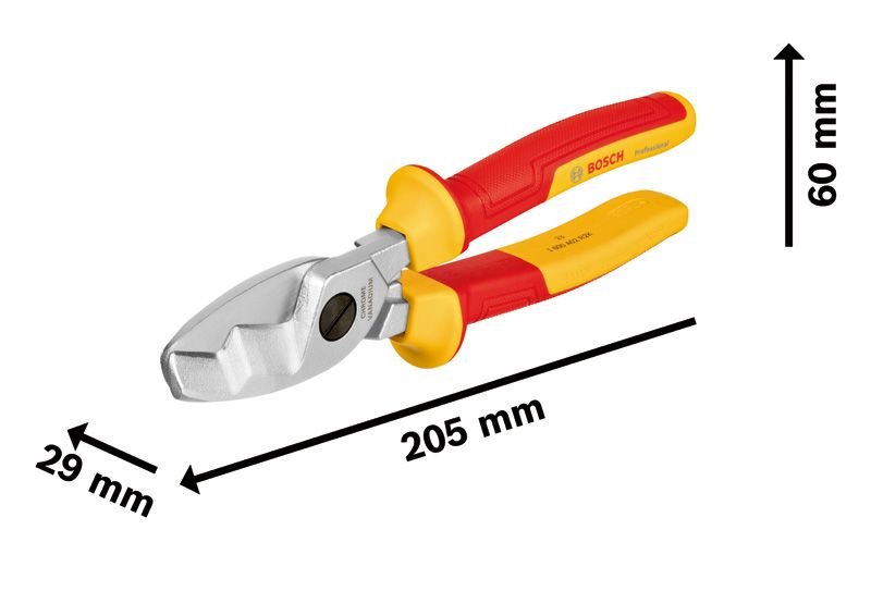 VDE Cable Shear 200mm Plier | Bosch Professional VDE Cable Shear 200mm Plier | Bosch Professional