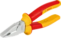 Bosch VDE combination plier with insulated red and yellow handles.