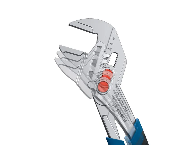 Bosch sanitary pliers wrench 250mm, adjustable jaws.