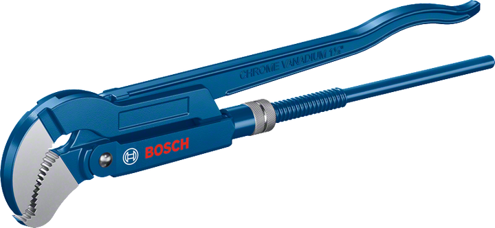 45° 420mm S-type corner pipe wrench Bosch corner pipe wrench 1½″.