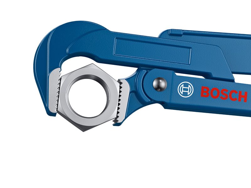 Bosch sanitary corner pipe wrench 90° 420mm for pipes.