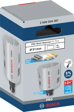 Bosch 51 mm PRO Multi Material hole saw.