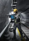 Bosch GBH 6-42 C rotary hammer with SDS max in use.