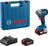 Bosch GDS 18V-350 cordless impact wrench with case.