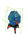 Bosch GLL 50-15 XG laser leveling tool with green lines.