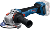 Bosch GWS 18V-11 cordless angle grinder with side handle.