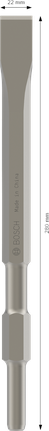 PRO HEX 17-4C Flat Chisel, 22 x 280 mm Bosch PRO HEX 17-4C flat chisel 22x280mm.