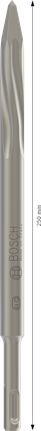 PRO SDS plus-5C Pointed Chisel, 250 mm Bosch PRO SDS plus-5C Pointed Chisel, 250 mm length.