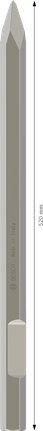 PRO HEX-4C Pointed Chisel 28 mm, 28 x 520 mm Bosch PRO HEX-4C pointed chisel 28 mm hex, 520 mm length.