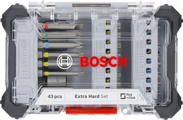 Bosch extra hard screwdriver bit set 43 pcs.