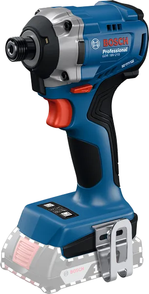 Bosch GDR 18V-215 cordless impact driver with long bit holder.