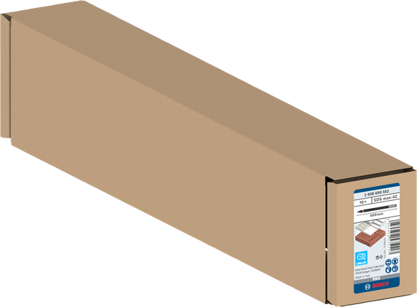 PRO SDS max-4C Pointed Chisel Set, 400 mm, 10 pcs Bosch SDS max-4C pointed chisel set 400 mm.