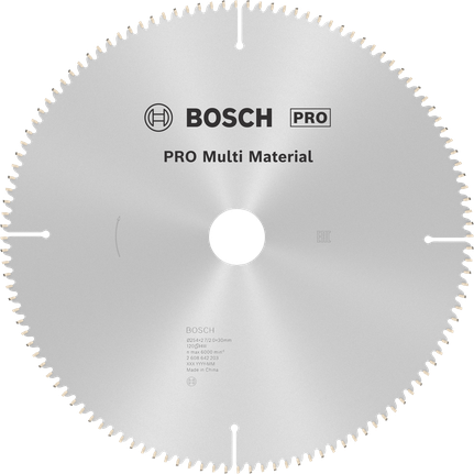 Bosch PRO Multi Material circular saw blade, 254 mm.