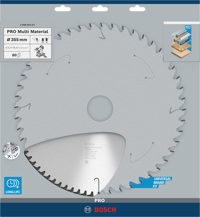 Bosch PRO Multi Material 355 mm saw blade.