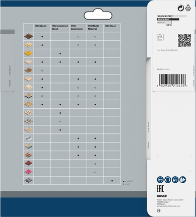 PRO Wood Circular Saw Blade, 184 x 2 x 25 mm Bosch PRO Wood 184 x 2 x 25 mm circular saw blade packaging.