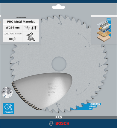 Bosch PRO Multi Material circular saw blade 254 mm T120.