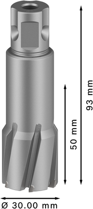 PRO Metal TCT Annular Cutter, 30 x 50 x 93 mm PRO Metal TCT Annular Cutter, 30 x 50 x 93 mm