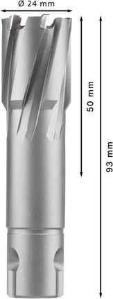 PRO Metal TCT Annular Cutter, 24 x 50 x 93 mm PRO Metal TCT Annular Cutter, 24 x 50 x 93 mm