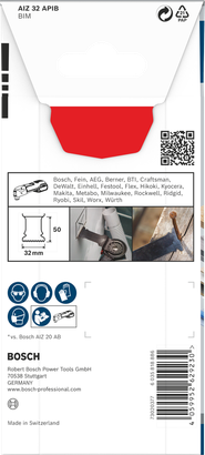 Object #200466385: 2608669066_bo_pro_p_b_1 Bosch PRO AIZ 32 APIB plunge cut blade 32×50mm