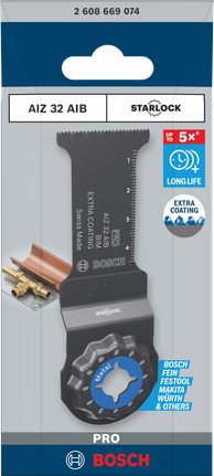 Bosch PRO AIZ 32 AIB multitool blade 32×50 mm.