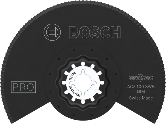 Bosch PRO ACZ 100 SWB multitool blade, 100 mm diameter.