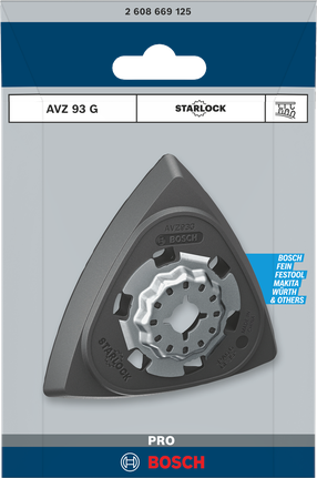 Bosch PRO AVZ 93 G 93 mm multitool accessory.