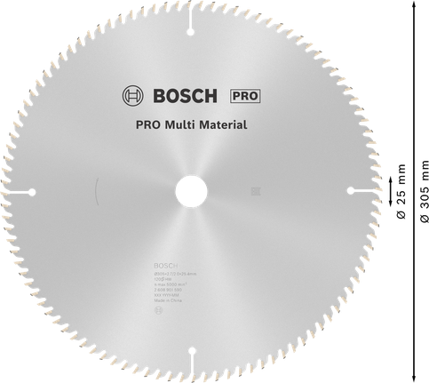 Bosch PRO Multi Material Circular Saw Blade 305 mm.