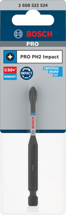 PRO Phillips Impact Bit, PH2, 90 mm Bosch PRO PH2 impact bit 90 mm.