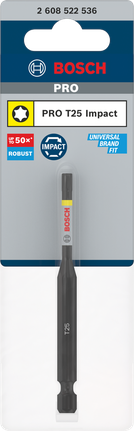 Bosch PRO Torx T25 90 mm impact bit.