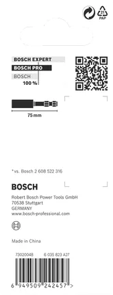 PRO Standard Bit Holder Impact, 75 mm Bosch PRO Standard Bit Holder 75 mm.