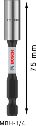 PRO Standard Bit Holder Impact, 75 mm Bosch PRO Standard Bit Holder Impact 75 mm.