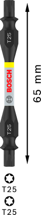 Bosch PRO Double-Ended Impact Bit T25 65 mm.