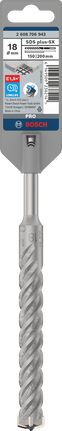 PRO SDS plus-5X Hammer Drill Bit, 18 x 150 x 200 mm PRO SDS plus-5X Hammer Drill Bit, 18 x 150 x 200 mm