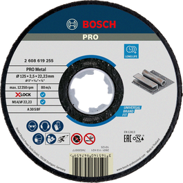 Bosch PRO Metal Bonded Cutting Disc X-Lock 125mm.