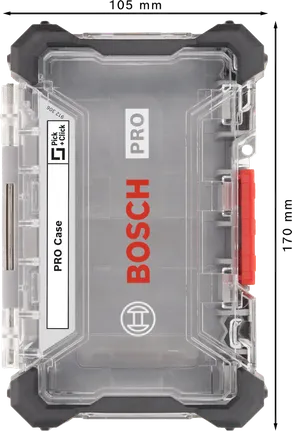 PRO Empty Case, Large Bosch PRO Empty Case Large with transparent lid.
