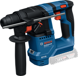 Bosch GBH 18V-18 rotary hammer with side handle.