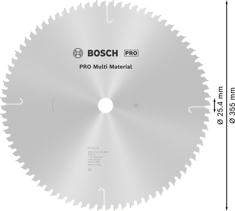 Bosch PRO Multi Material Circular Saw Blade 355 mm.