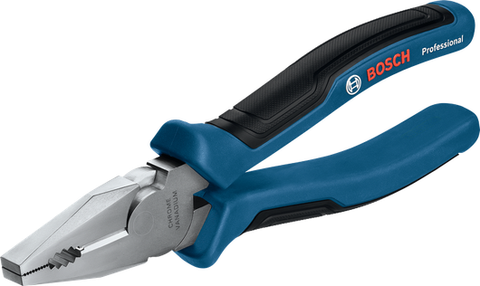 Bosch universal plier with ergonomic blue handle.