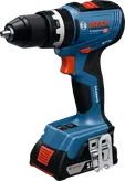 Bosch GSB 18V-65 cordless impact drill with Kickback Control.