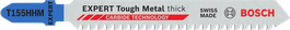 Bosch EXPERT Tough Metal T155HHM jigsaw blade for thick metal.