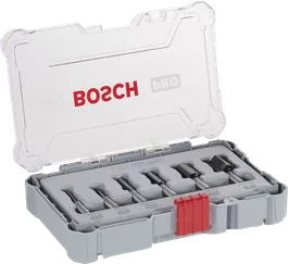 PRO Router Bit Straight Set, 6 pcs