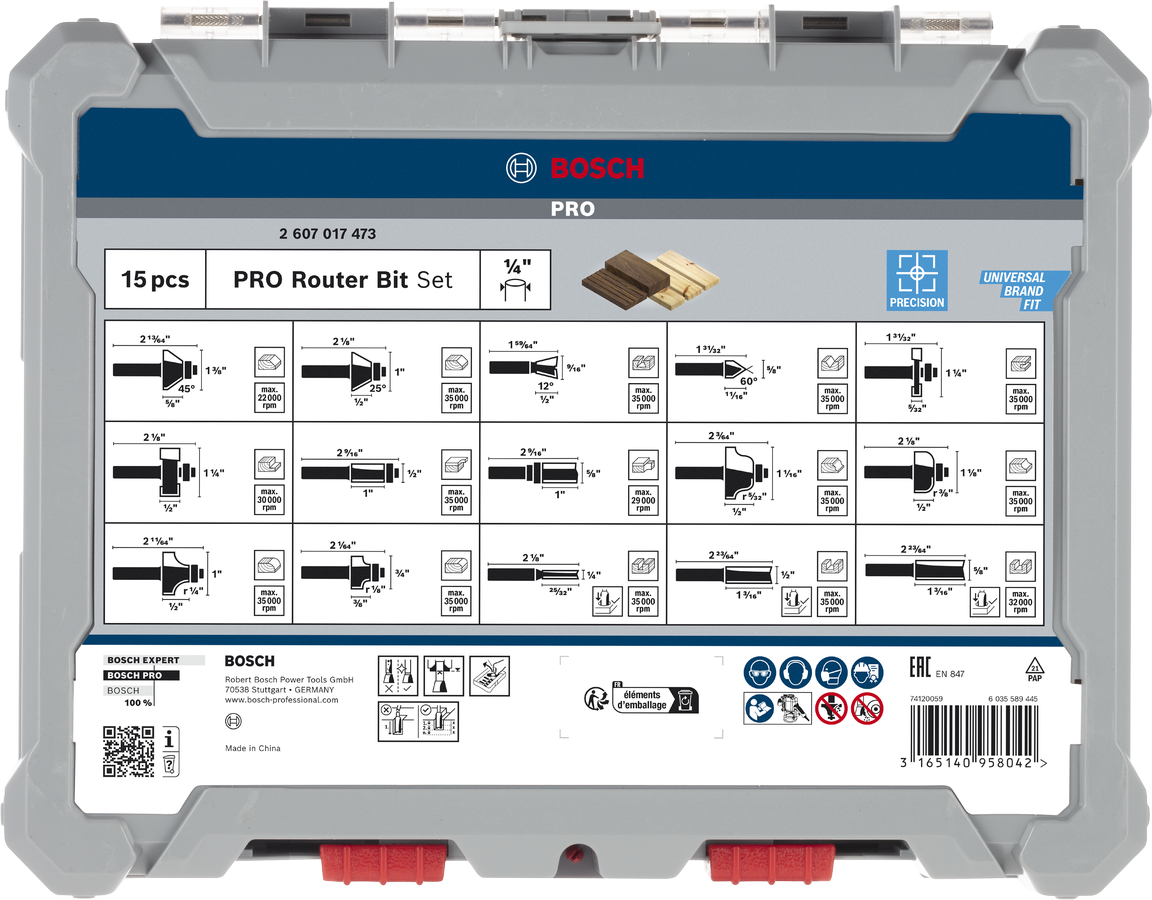 PRO Router Bit Set