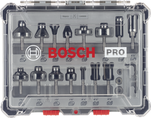 PRO Router Bit Set PRO Router Bit Set