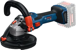 Bosch cordless wall grinder with ergonomic handle.