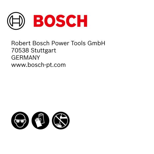 Bosch VDE screwdriver label.