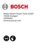 Bosch tape measure label.