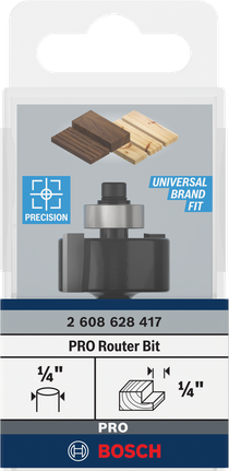 Bosch PRO router bit rabbeting 1/4″.