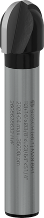 Bosch PRO Router Bit Core Box R 3/16″ shank 1/4″.